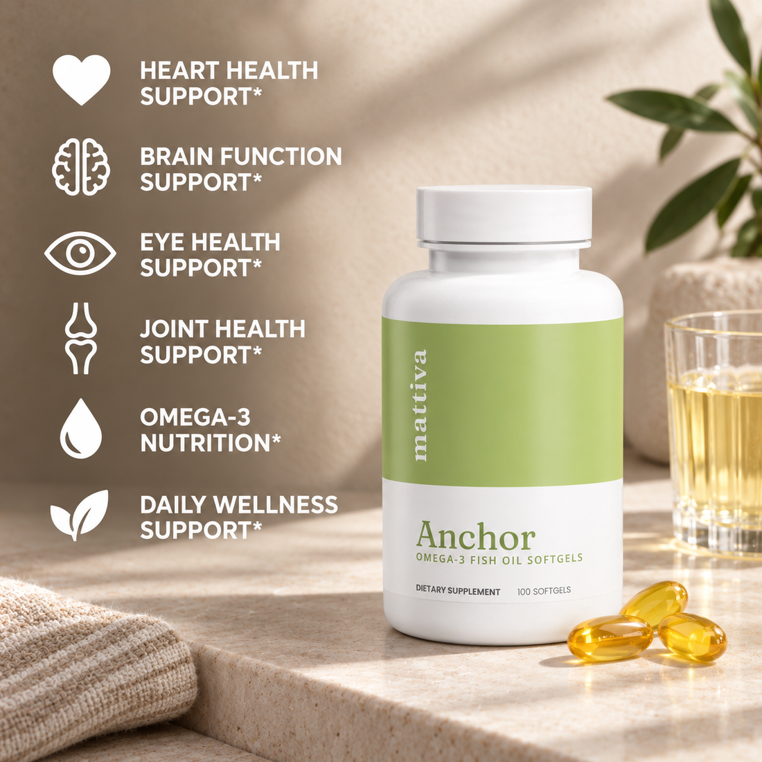 Anchor - Omega-3 Softgels