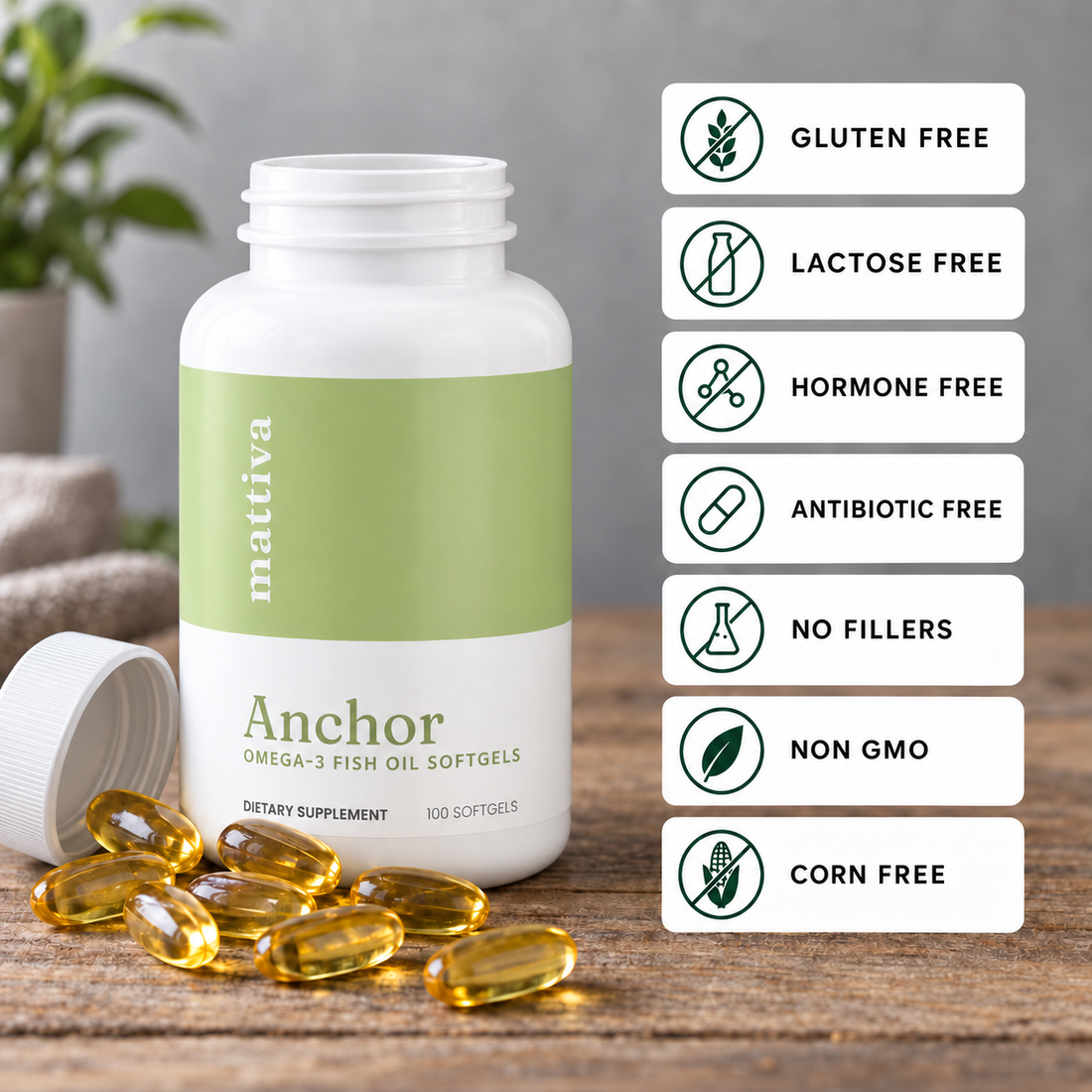 Anchor - Omega-3 Softgels